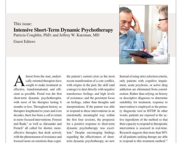 Intensive Short-Term Dynamic Psychotherapy 